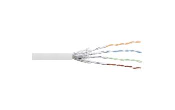 InLine Patchkabel Cat.6 S/FTP (PiMf), weiß, AWG27, PVC, CU, 100m