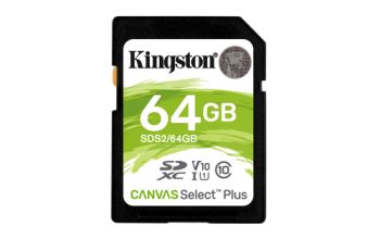 Kingston Technology 64GB SDXC Canvas Select Plus 100R C10 UHS-I U1 V10