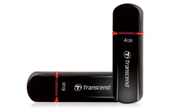 Transcend JetFlash 600 USB-Stick 4 GB USB Typ-A 2.0 Schwarz