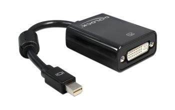 DeLOCK Adapter mini Displayport 0,18 m DVI-I Schwarz