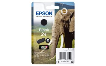 Epson Elephant Singlepack Black 24 Claria Photo HD Ink