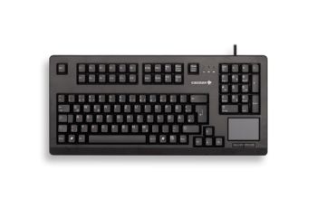 CHERRY TouchBoard G80-11900 Kabelgebundene Tastatur mit Touchpad, Schwarz, USB (QWERTZ - DE)