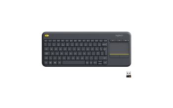Logitech K400 Plus Tv Tastatur RF Wireless QWERTZ Schweiz Schwarz