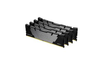 Kingston Technology FURY 64GB 3600MT/s DDR4 CL16 DIMM (4er-Kit) 1Gx8 Renegade Black