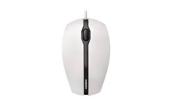 CHERRY GENTIX Kabelgebundene Maus, Weiß Grau, USB