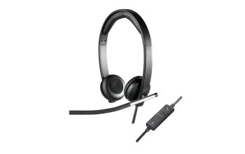 Logitech H650e Kopfhörer Kabelgebunden Kopfband Büro/Callcenter USB Typ-A Schwarz, Silber