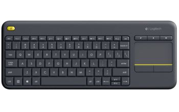 Logitech K400 Plus Tv Tastatur RF Wireless QWERTZ Deutsch Schwarz