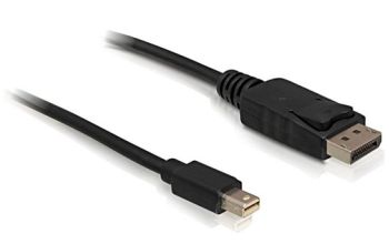 DeLOCK mini DP/DP 1.2 2 m Mini DisplayPort DisplayPort Schwarz