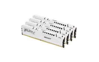 Kingston Technology FURY Beast 64 GB 6000 MT/s DDR5 CL40 DIMM (4er-Kit) White XMP