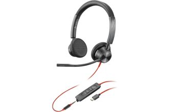 POLY Blackwire 3325 USB-C 3.5mm Stereo Headset