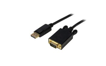 StarTech.com 1,8 m DisplayPort auf VGA-Kabel - Aktives DisplayPort auf VGA-Adapterkabel - 1080p Video - DP zu VGA- Monitorkabel - DP 1.2 auf VGA-Konverter - Einrastender DP-Anschluss