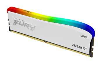 Kingston Technology FURY 16GB 3600MT/s DDR4 CL18 DIMM Beast weiß RGB SE