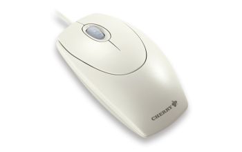 CHERRY WHEELMOUSE OPTICAL Kabelgebundene Maus, Hell Grau, PS2/USB