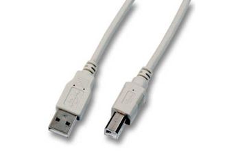 EFB Elektronik 1.8m, USB A - USB B, M/M USB Kabel 1,8 m USB 2.0 Grau