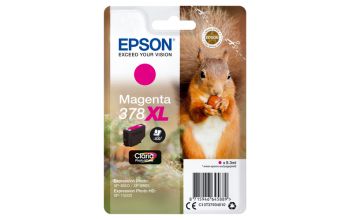 Epson Squirrel Singlepack Magenta 378XL Claria Photo HD Ink