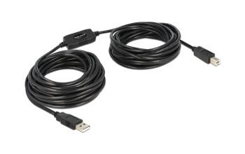 DeLOCK 11m, USB2.0-A - USB2.0-B USB Kabel USB A USB B Schwarz