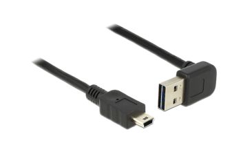 DeLOCK 2m, USB 2.0-A - USB 2.0 mini USB Kabel USB A Mini-USB B Schwarz