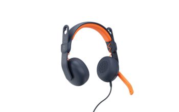 Logitech Zone Learn Kopfhörer Kabelgebunden Kopfband Ausbildung Blau, Orange