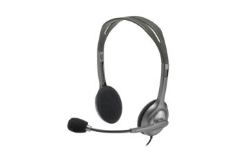 Logitech H111 Kopfhörer Kabelgebunden Kopfband Büro/Callcenter Grau