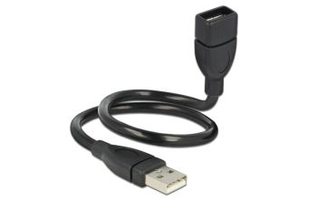 DeLOCK 35cm USB 2.0 USB Kabel 0,35 m USB A Schwarz