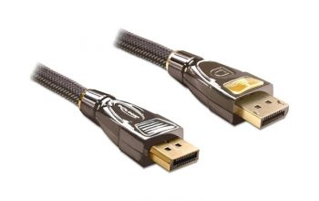 DeLOCK 82771 DisplayPort-Kabel 2 m Schwarz, Braun