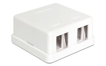 DeLOCK 86207 Drahtverbinder 2x Keystone Weiß