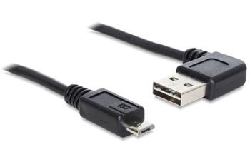 DeLOCK 1m USB 2.0 A - micro-B m/m USB Kabel USB A Micro-USB B Schwarz