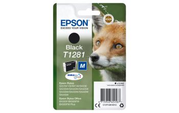 Epson Fox Singlepack Black T1281 DURABrite Ultra Ink
