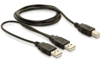 DeLOCK USB-B/USB-A Cable USB Kabel 1 m USB B USB A Schwarz
