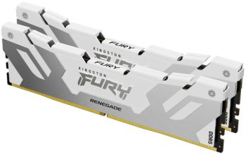 Kingston Technology FURY 64GB 6400MT/s DDR5 CL32 DIMM (2er-Kit) Renegade White XMP