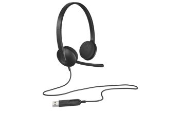 Logitech H340 Kopfhörer Kabelgebunden Kopfband Büro/Callcenter USB Typ-A Schwarz