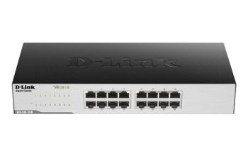 D-Link GO-SW-16G Unmanaged L2 Gigabit Ethernet (10/100/1000) 1U Schwarz