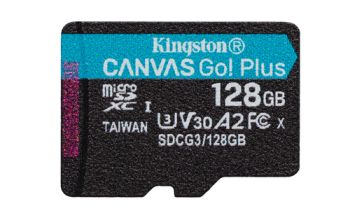 Kingston Technology 128GB microSDXC Canvas Go Plus 170R A2 U3 V30 Einzelpack ohne Adapter