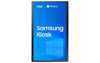 Samsung LH24KMCCBGCXEN Signage-Display Kiosk-Design 61 cm (24") LED 250 cd/m² Full HD Weiß Touchscreen Eingebauter Prozessor Windows 10 IoT Enterprise