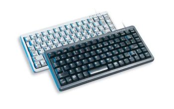 CHERRY Compact keyboard G84-4100, light grey, CH Tastatur USB + PS/2 Grau