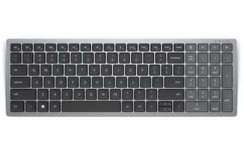 DELL KB740 Tastatur RF Wireless + Bluetooth QWERTZ Deutsch Grau, Schwarz