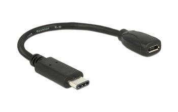 DeLOCK 65578 USB Kabel 0,15 m USB 2.0 USB C Micro-USB B Schwarz
