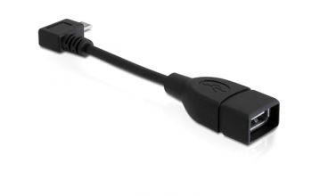 DeLOCK 83104 USB Kabel 0,11 m USB 2.0 Micro-USB B USB A Schwarz