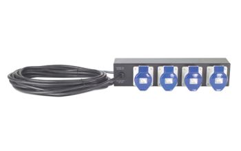 APC Rack PDU Extender, Basic, 2U, 32A, 230V, (4) IEC 309-32 Stromverteilereinheit (PDU) 4 AC-Ausgänge Schwarz