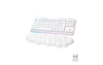 Logitech G G715 Tastatur RF Wireless + Bluetooth QWERTY Spanisch Weiß