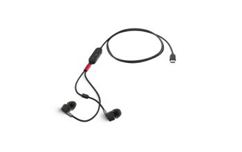 Lenovo 4XD1C99220 Kopfhörer & Headset Kabelgebunden im Ohr Musik/Alltag USB Typ-C Schwarz