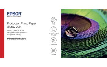 Epson Production Photo Paper Glossy 200 44" x 30m