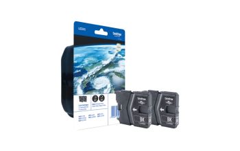 Brother LC-985BKBP2DR Druckerpatrone 2 Stück(e) Original Standardertrag Schwarz