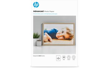HP Advanced Fotopapier, glänzend, 250 g/m2, A3 (297 x 420 mm), 20 Blatt