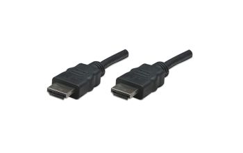 Manhattan High Speed HDMI Kabel, HDMI Stecker auf Stecker, geschirmt, schwarz, 7,5 m