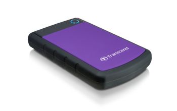 Transcend StoreJet 25H3P (USB 3.0), 2TB Externe Festplatte Schwarz, Violett