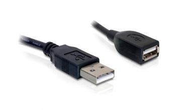 DeLOCK Kabel USB 2.0 Verlaengerung, A/A 15cm S/B USB Kabel 0,15 m Schwarz