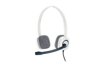 Logitech H150 Kopfhörer Kabelgebunden Kopfband Büro/Callcenter Weiß