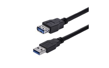 StarTech.com USB 3.0 Verlängerungskabel 1m - Stecker/ Buchse - Schwarz