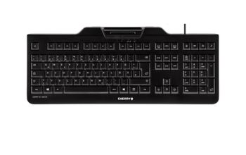 CHERRY KC 1000 SC Tastatur USB AZERTY Französisch Schwarz